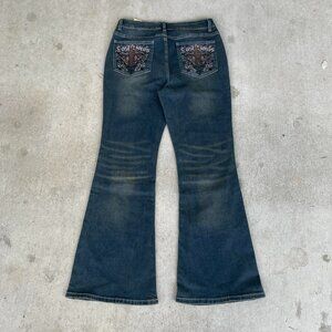 Romwe Women's Blue and Navy Jeans